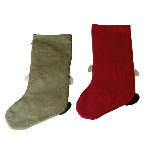 2 Large Gnome Stockings, Holiday Christmas Stockings, Christmas Decor - Picture 9 of 13